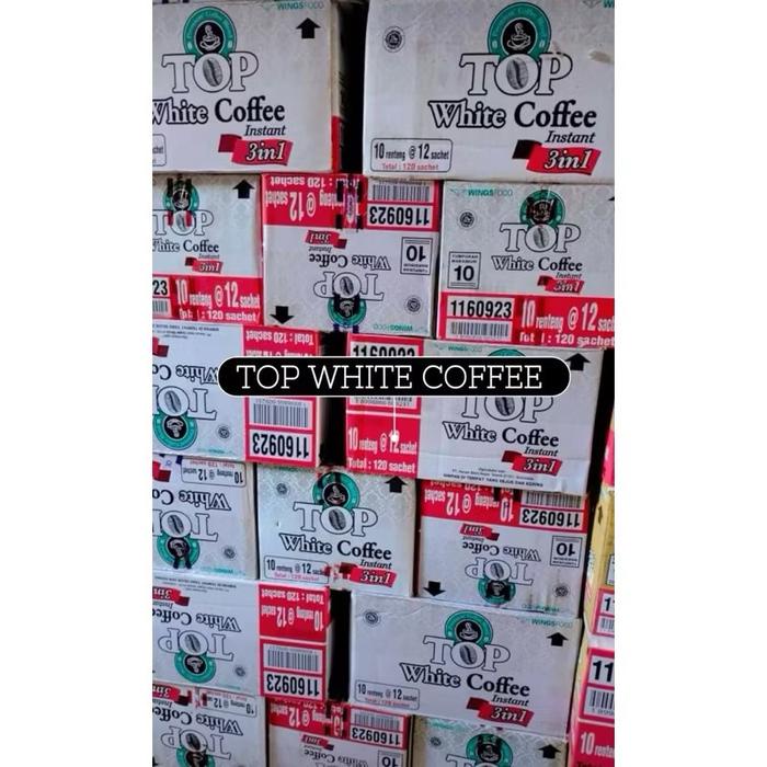 

1 Karton Top White Coffee (120 Sachet) Terlaris