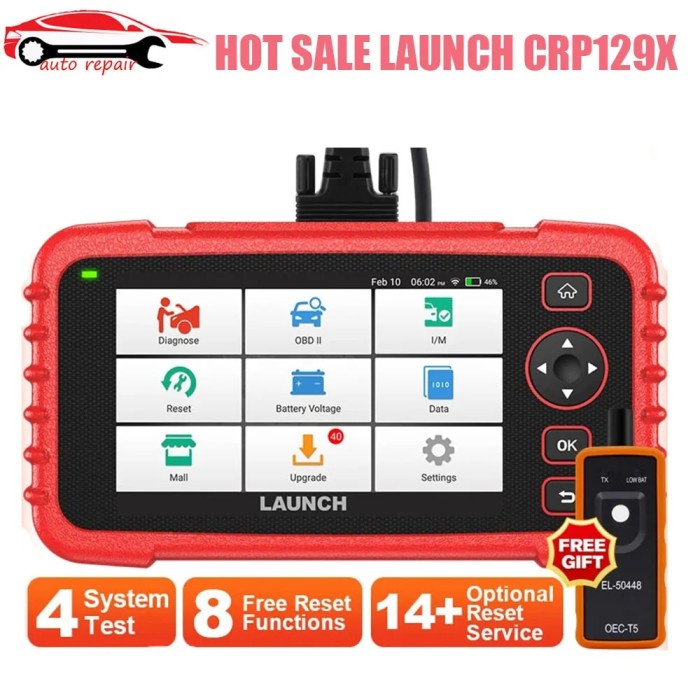 Launch X431 CRP129X Code Reader CRP 129X OBD2 Scanner Creader129X