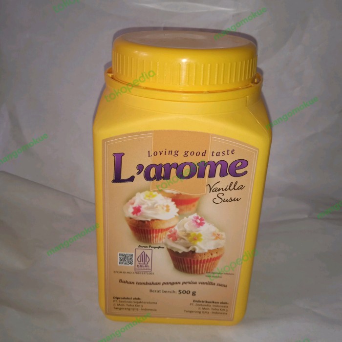 

Ready" L'Arome Vanilla Susu Repack Varian Kemasan 10Gr-50Gr-100Gr-500Gr