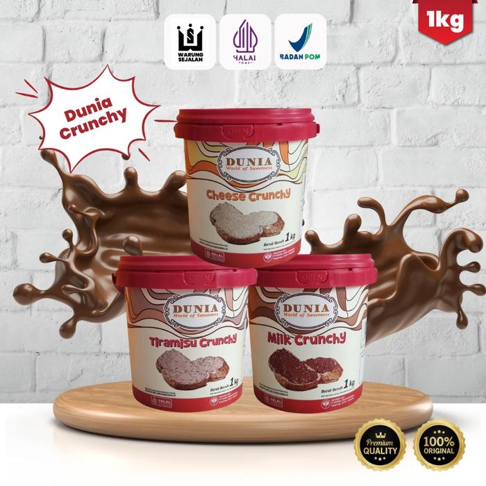 

Ready" Dunia Spread Crunchy Milk Crunchy Tiramisu Crunchy Cheese Crunchy 1Kg