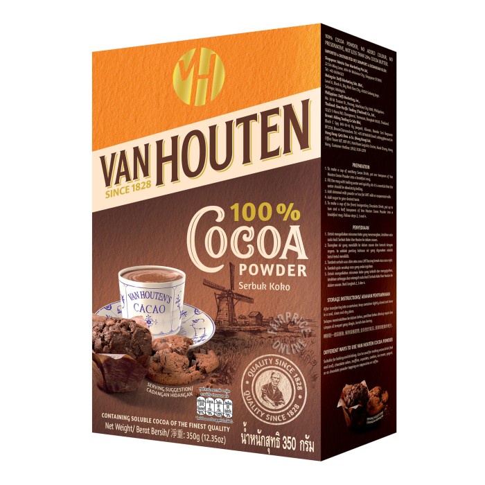 

Ready" Van Houten Cocoa Powder 45 Gram - 180 Gram