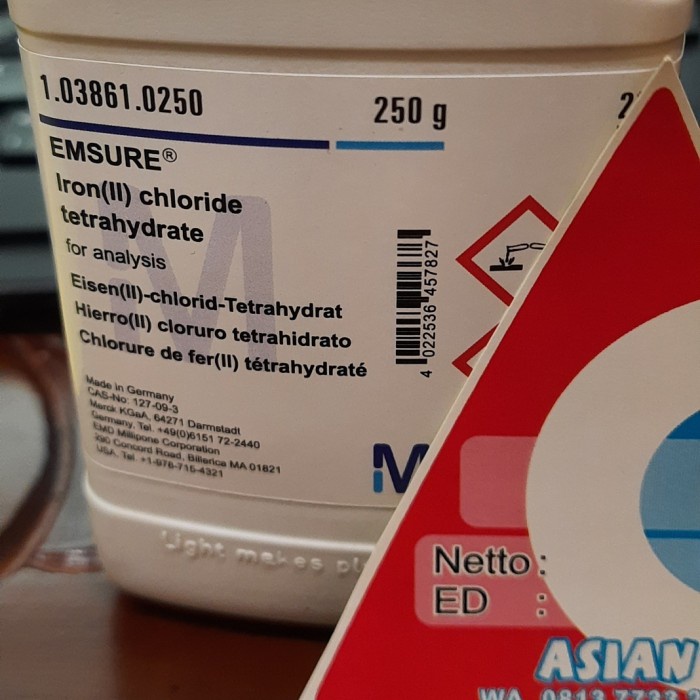 

Ready" Fecl2 - Fe Ii Chloride - Iron Ii Chlorida - Besi 2 Klorida - Pa Merck