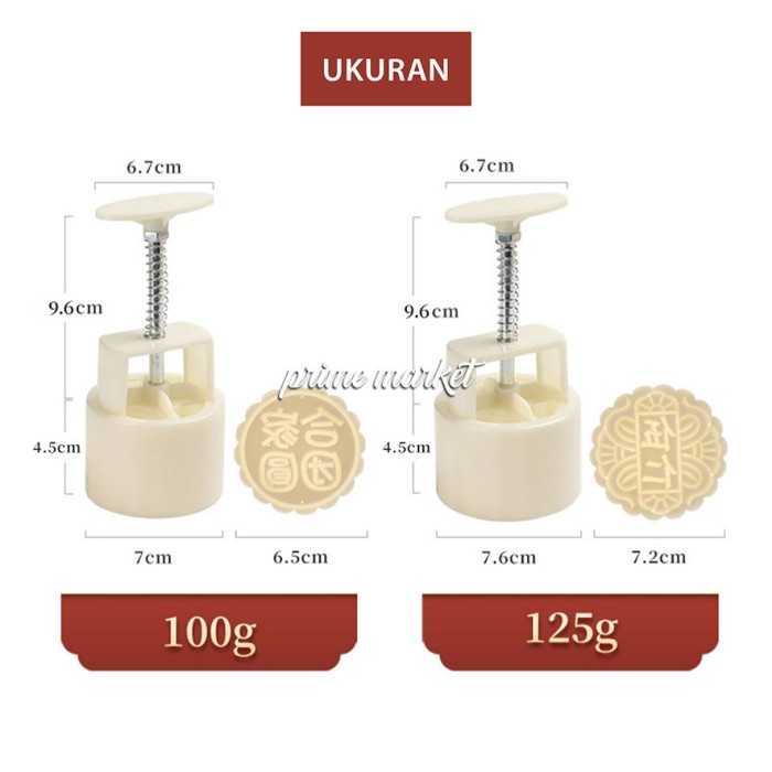 Cetakan Mooncake Cetakan Kue Bulan Bulat Cetakan Adonan Kue Mooncake