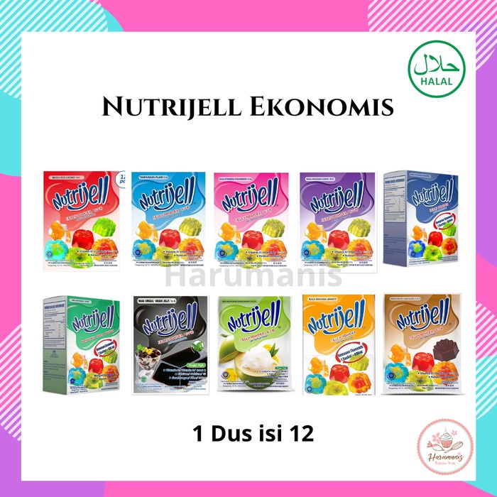 

Ready" Nutrijell Jelly Powder Ekonomis 1 Box Dus 12 Pcs