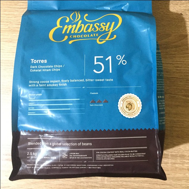 

Ready" Tulip Torres Choco Chip 51% Chocolate Coverture