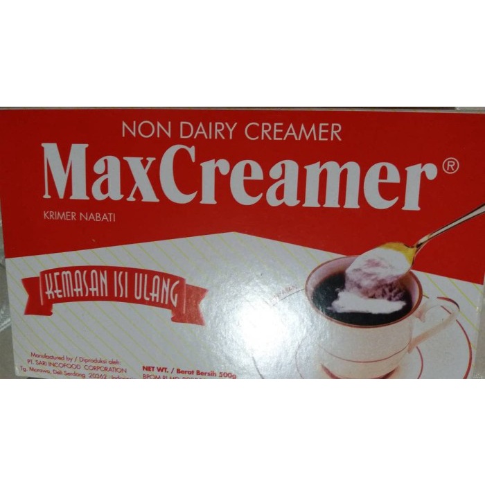 

Ready" Maxcreamer 500Gr / Teh / Pudding/ Kopi Dll