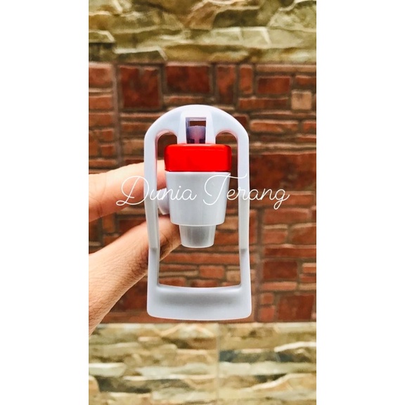 Kran Guci Air Galon Dorong GMP - Keran Dorong Aqua Galon Merah Biru