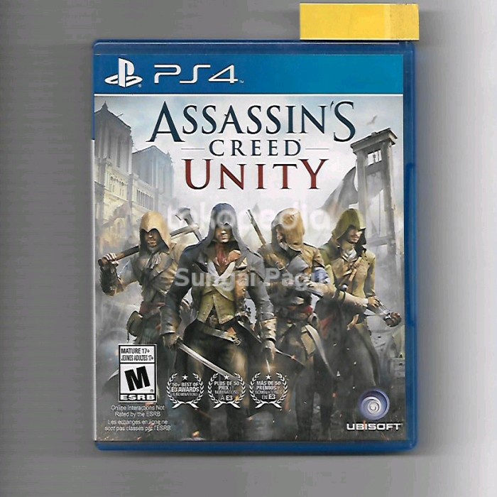 Assasin Assasins Creed Unity - Kaset Bluray Disc Game PlayStation PS4