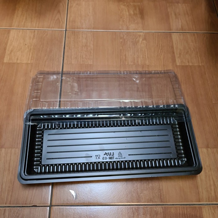 JTTOP" KOTAK PLASTIK MIKA KUE BROWNIES L ISI 50