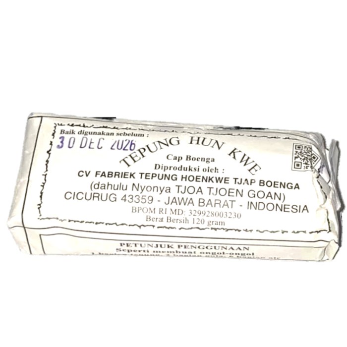 

SALE !!! TEPUNG HUN KWE CAP BOENGA BUNGA 120 GRAM READYY