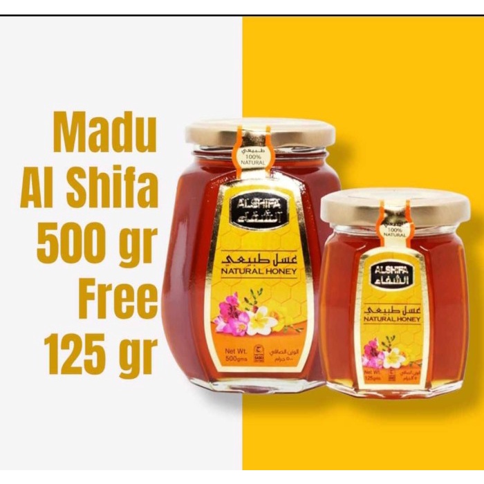 

BARANG TERLARIS madu alshifa paket 500gr bonus 125gr