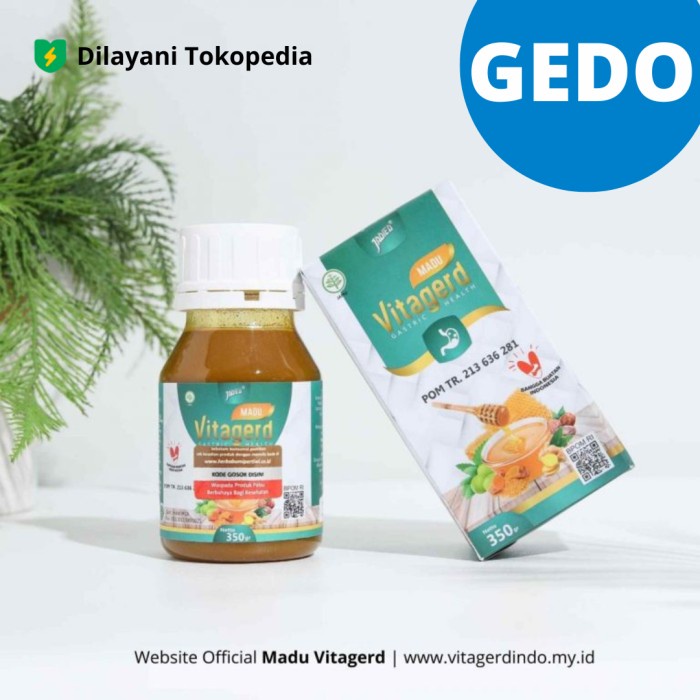 

BARANG TERLARIS Madu Vitagerd Vita Gerd Original Asli BPOM