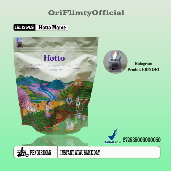 

Terbaru!! Hotto Mame Protein Multigrain With Edamame 1 Pouch 12 Sachet Cod
