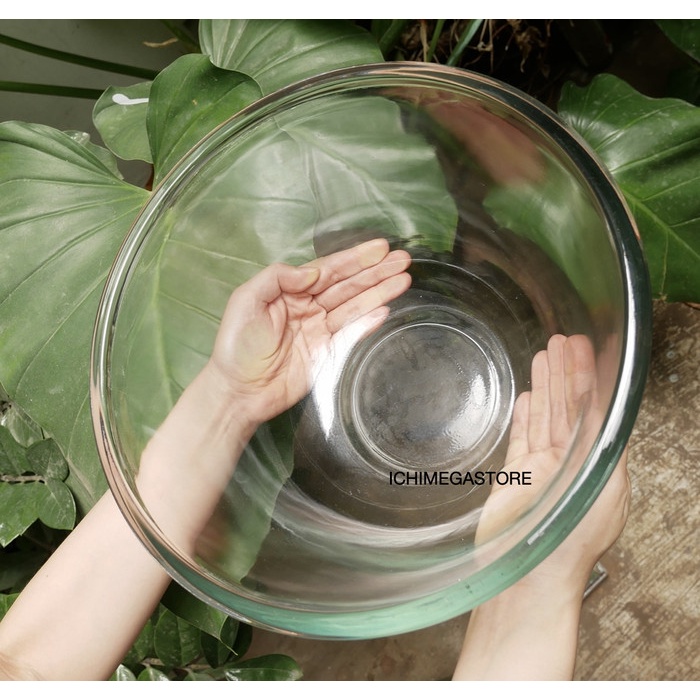 Mangkuk Kaca Tebal XL KIG Elegant Glass Bowl
