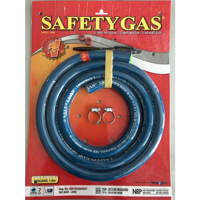 SELANG KOMPOR GAS PAKET SAFETY GAS BAJA, SELANG DIRAJUT KAWAT BAJA, BISA COD]