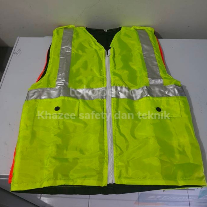 Rompi safety busa hijau / rompi proyek busa