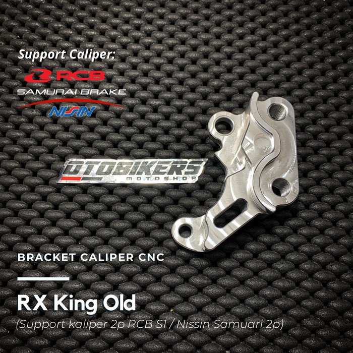 BREKET KALIPER RCB NISSIN SAMURAI 2P 300 MM RX KING OLD TUA LAMA CNC