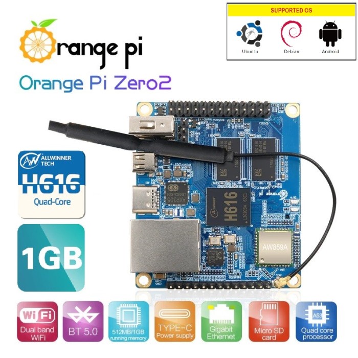 TERMURAH ORANGE PI ZERO 2 - 1GB