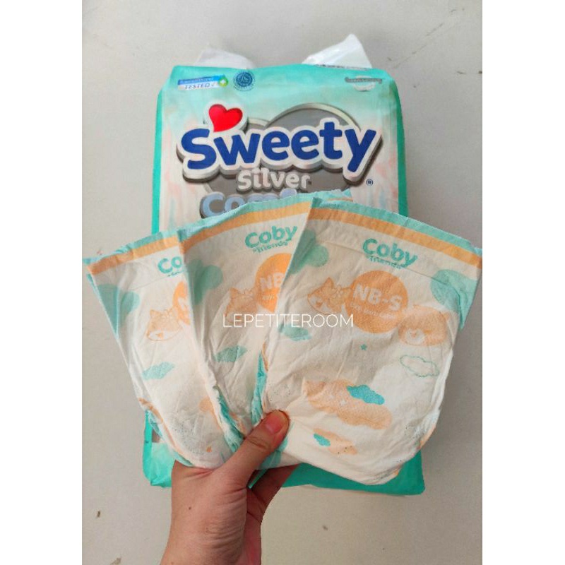 Limited Popok Sweety Silver Comfort Nb-S Ecer / Popok Ecer / Popok Bijian / Popok Sweety Silver Ecer