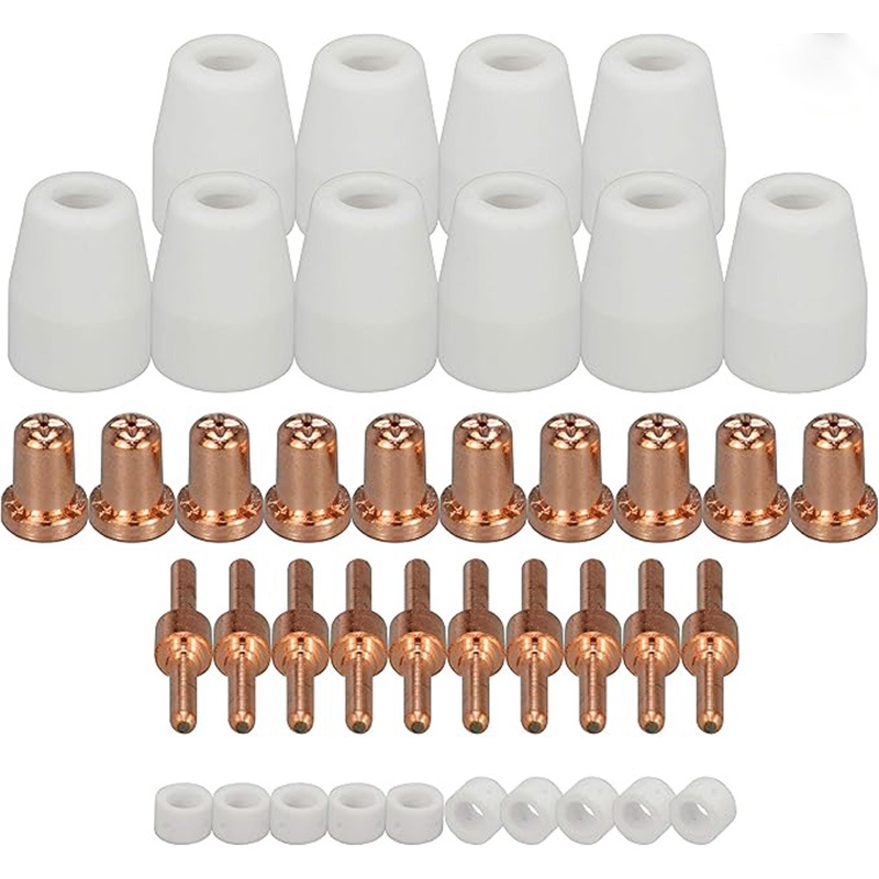 PT31 PT-31 LG40 Plasma Cutter Electrode Tips Cup Extended Consumables Kit For PT-31 CUT40 HYC45D HYC