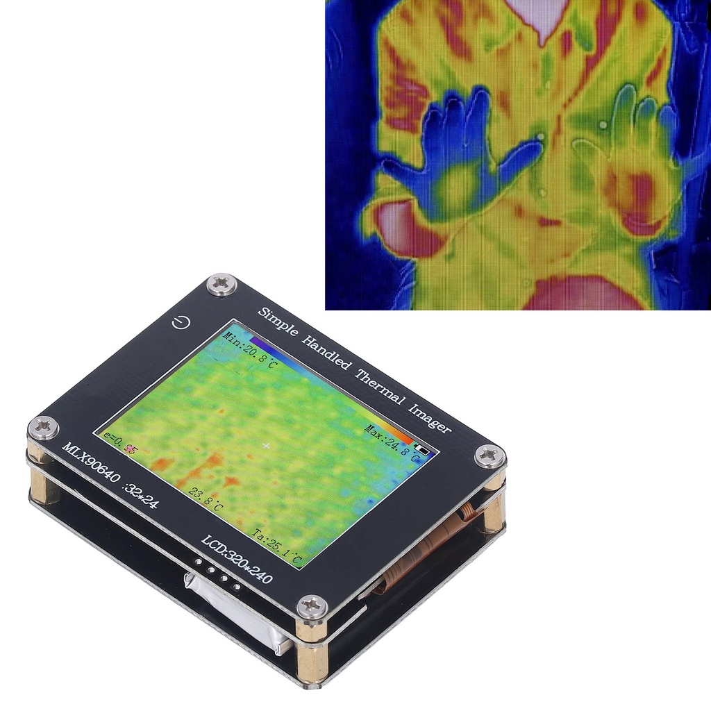 Thermal Imager Infrared Camera 2in Screen ‑ 40 ℃ to 300 ℃ Handheld Multifunctional Thermal Imager Th