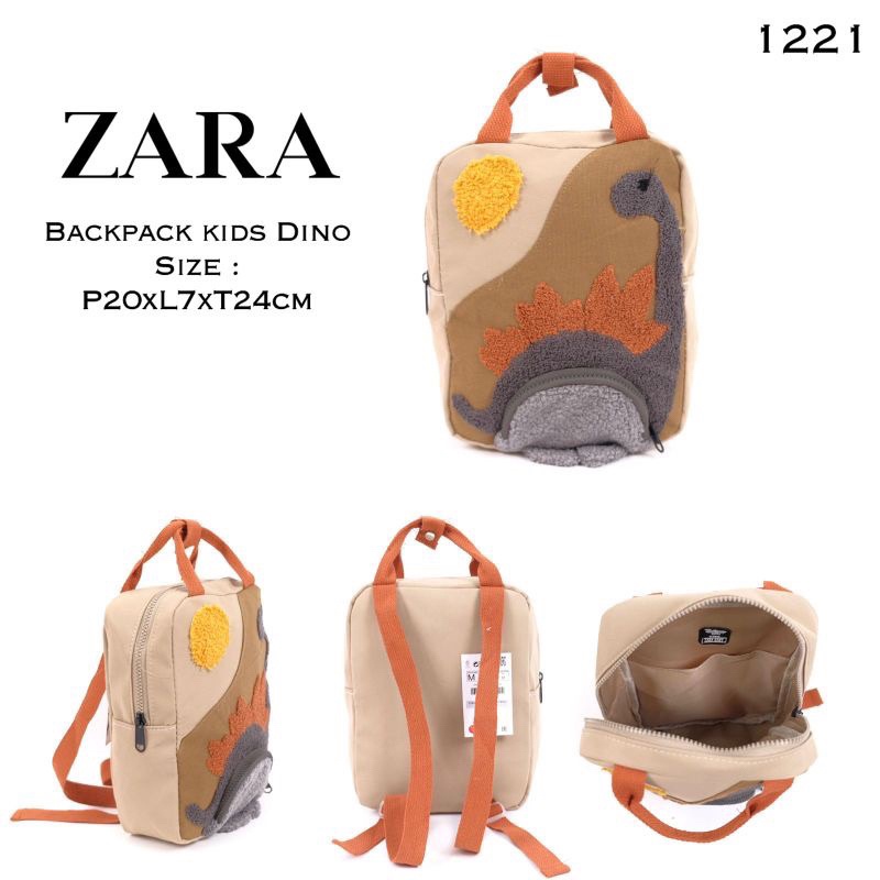 FREE ONGKIR RANSEL ANAK ZARA DINO IMPORT - BACKPACK ANAK - RANSEL ANAK ZARA DINO