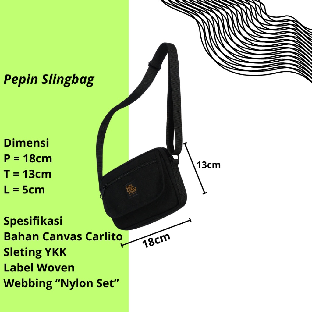 FREE ONGKIR SLING BAG "PEPIN" HANGING WALLET - HUTCH