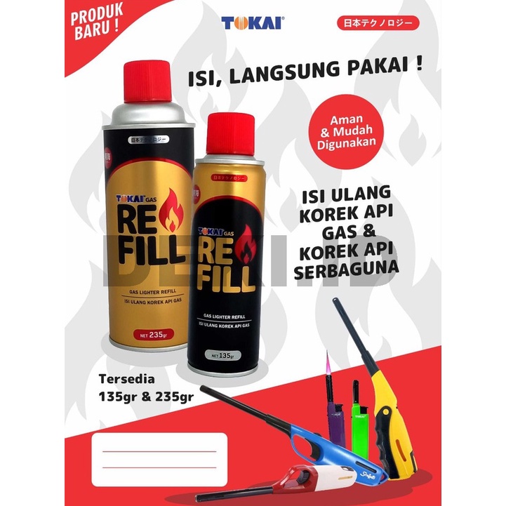 HJK Korek Gas Tokai IZI Api Magnet Lighter Mancis Pematik Kompor
