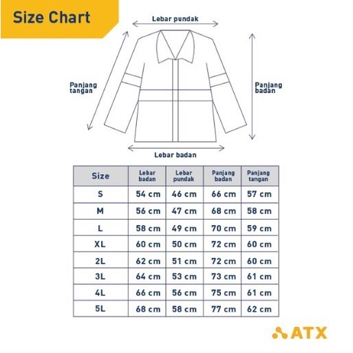 Wearpack Safety Baju Kerja Lapangan Lengan Panjang Merk ATX Biru PLN