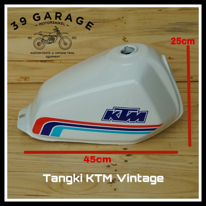 tangki trail klasik model KTM tengki trail jadul KTM LC trail tua