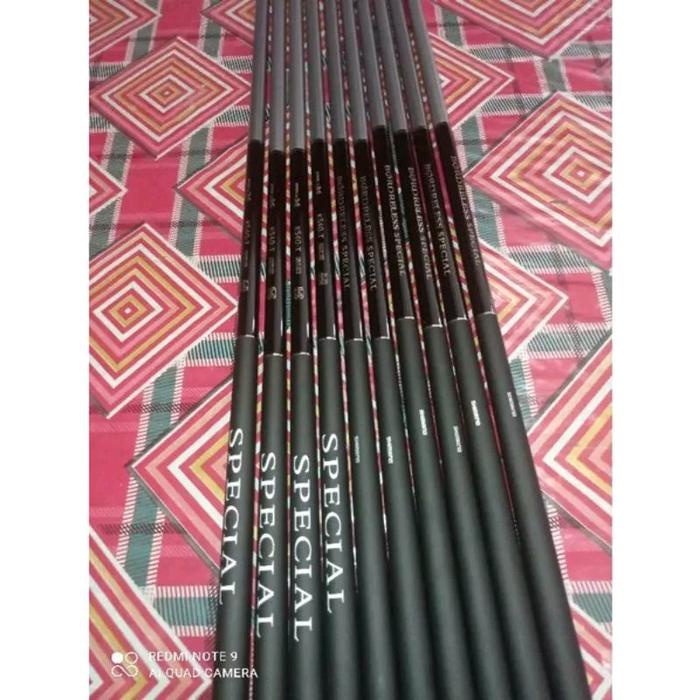 Joran Tegek Simano Borderless Special GLK ,GLR dengan Bahan Karbon Ringan dan Kokoh ( free ujung
