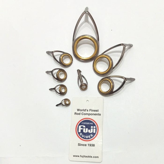 RING GUIDE FUJI GOLD SET SPINNING CUSTOM JORAN KOLONGAN CINCIN KERAK