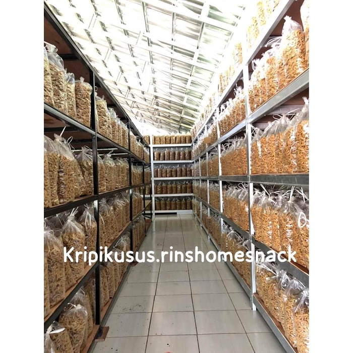 

Keripik Usus Ayam Extra Pedas Daun Jeruk 1 kg camilan kripik food snacks crispy