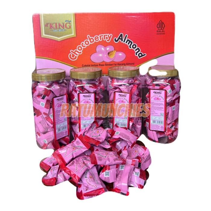 

COKELAT ALMOND 1 DUS isi 4 toples banyaknya cokelat 160 pcs Chocolate Hitam Manis