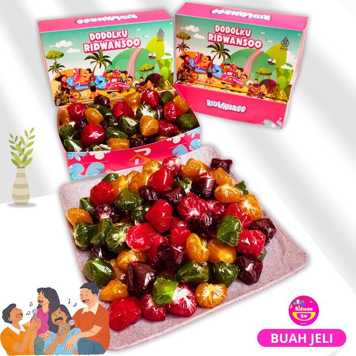 

Dodol Buah Jelly Asli Rasa Durian Melon Anggur Stroberi Size 1 Kg