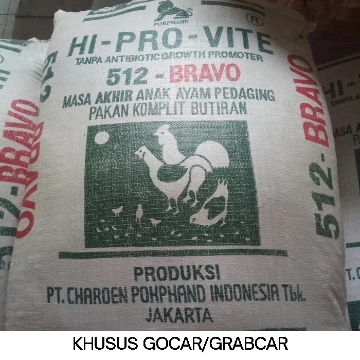 Best Seller Pur Ayam 512 Bravo Vur Poer Vuur Voer Popan 512Bravo Pokphand 50Kg