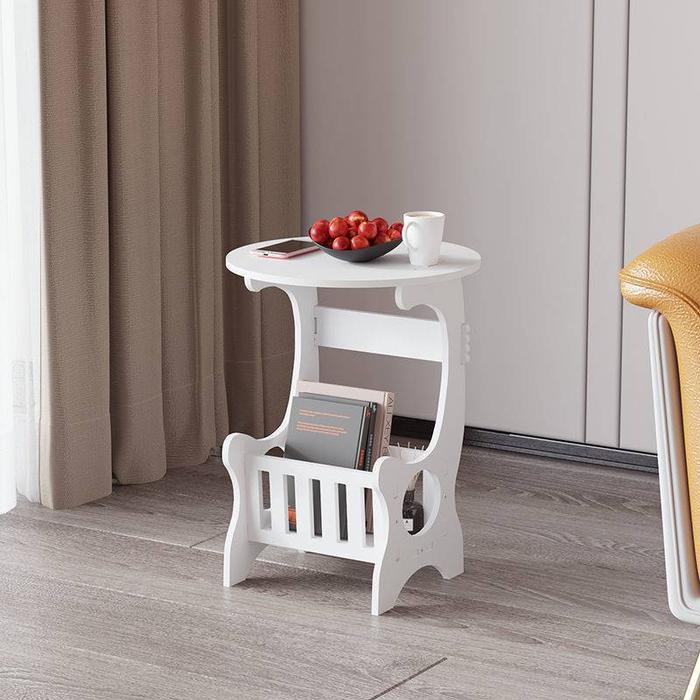 Meja Pot Vas Bunga Aesthetic Coffe Table Meja Sudut Kecil Kamar Ruang Tamu Estetik Bulat Minimalis