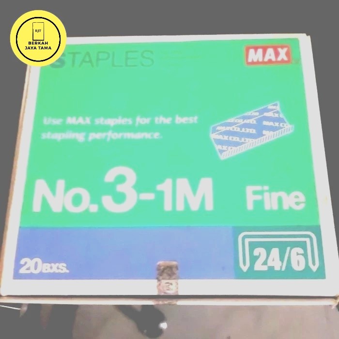 

isi staples max no3 sepak isi20dus asli