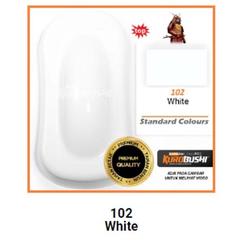 SAMURAI PAINT 102 - WHITE - PUTIH PILOK PYLOX CAT SEMPROT AEROSOL SAMURAI