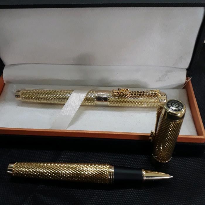 

Bollpoint Luxury Jinhao Head Dragon Gold Polish Two Pair Gratis Box Exlusive Stationery Tinta Kode
