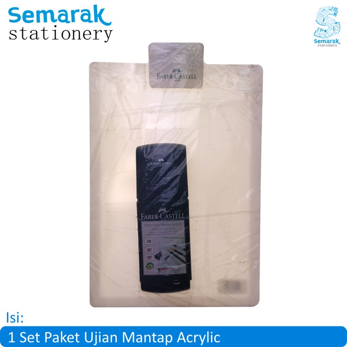 

Faber Castell Paket Ujian Mantap + Acrylic Papan Ujian Kode 1479