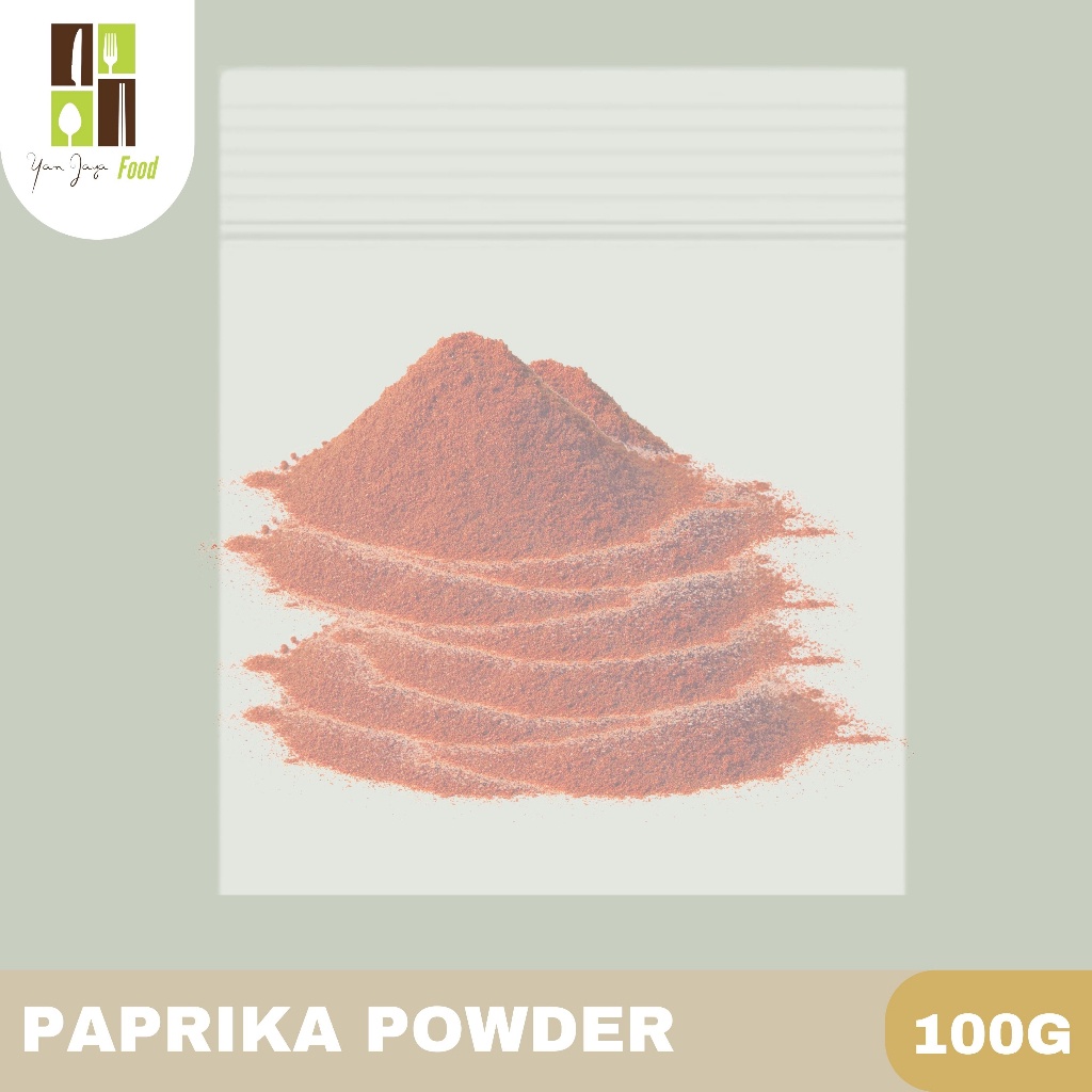 

HJE Paprika Powder / Bubuk Paprika/ Paprika Merah /Asli / Kemasan Re-pack 100g/50g
