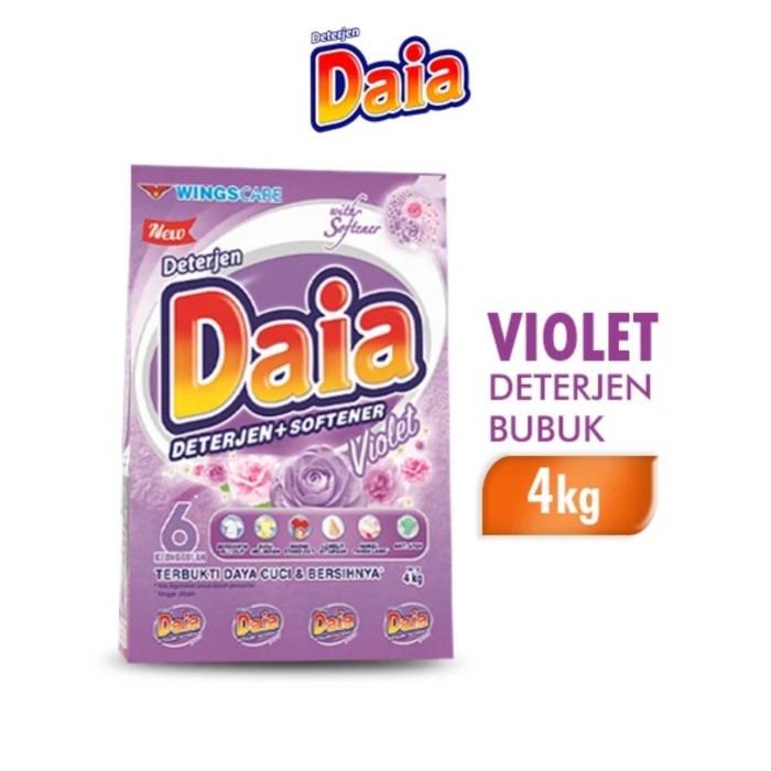 Daia 4kg Daia Deterjen Bubuk 4kg Daia Powder Detergent 4kg Daia 4 kg