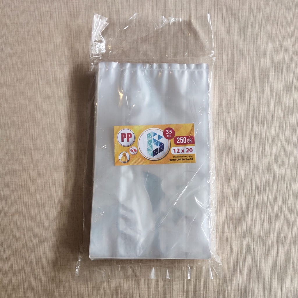 

Kantong Plastik PP Bening Uk 12x20 Cm 35 micron 250gr / Plastik Gula / Plastik Snack Plastik Keripik