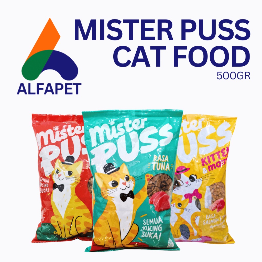 

Mister puss 500gr makanan kucing