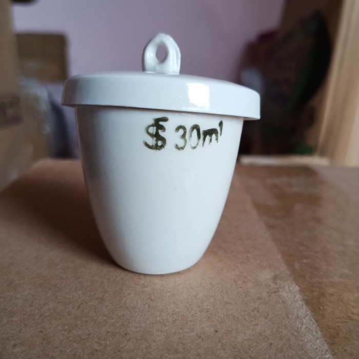 JTTOP" CRUCIBLE PORCELAIN 30ML WITH LID CAWAN