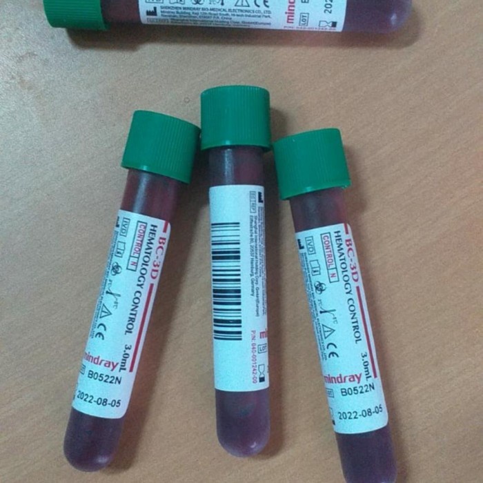 JTTOP" CONTROL HEMATOLOGY B-30 & BC-3D MINDRAY