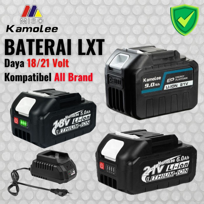 Ready Jt Kamolee-Batrai Li-Ion Power Tools-Batrai+Casger Kamolee 21V Model Lxt