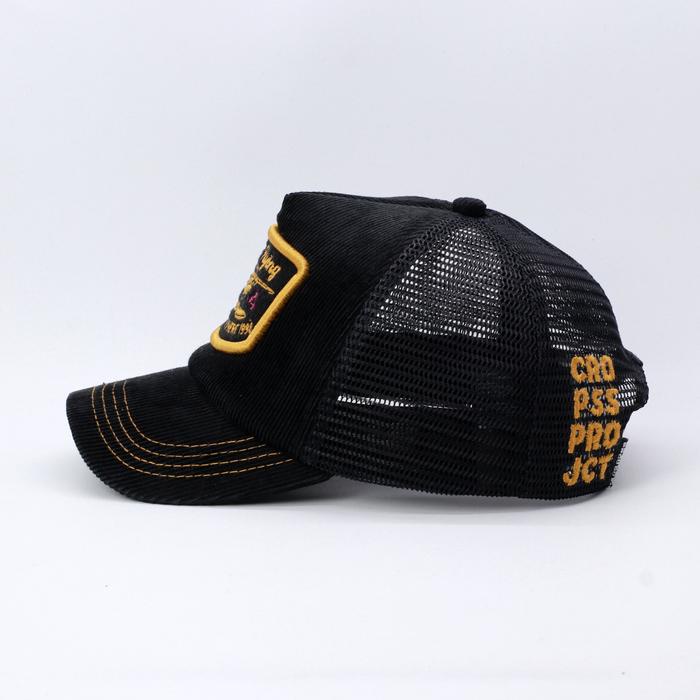 Terbaru Cropss Topi Trucker Topi Jaring Lidah Pendek Topi Corduroy Bordir Cropss Flying