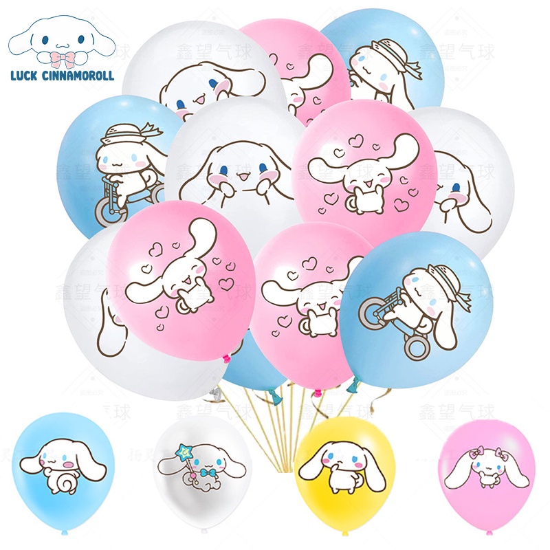12Inch Cinnamoroll Ballons Birthday Wedding Balloons Ornaments Supplies Anime Party Decoration Baby